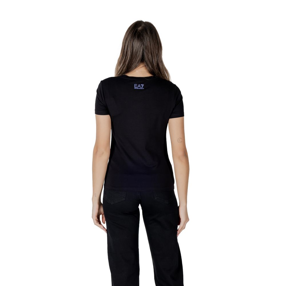 EA7 Emporio Armani - Black Cotton T-Shirt