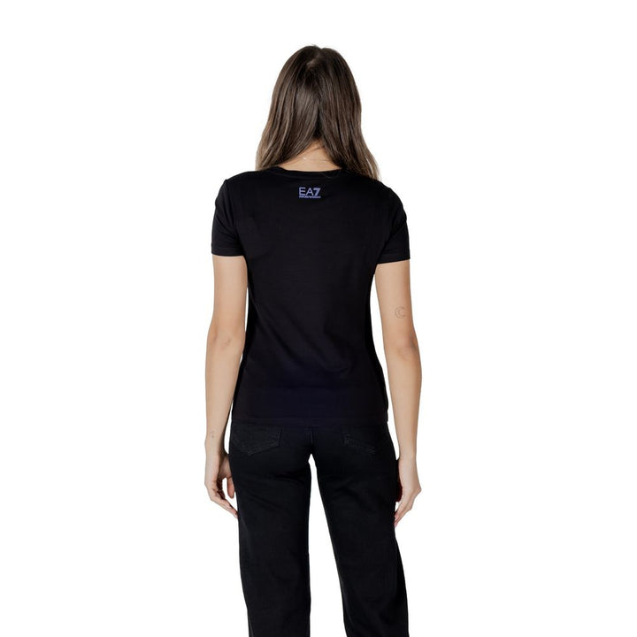 EA7 Emporio Armani - Black Cotton T-Shirt