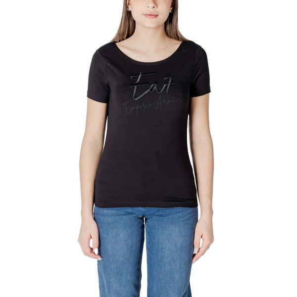 EA7 Emporio Armani - Black Cotton T-Shirt