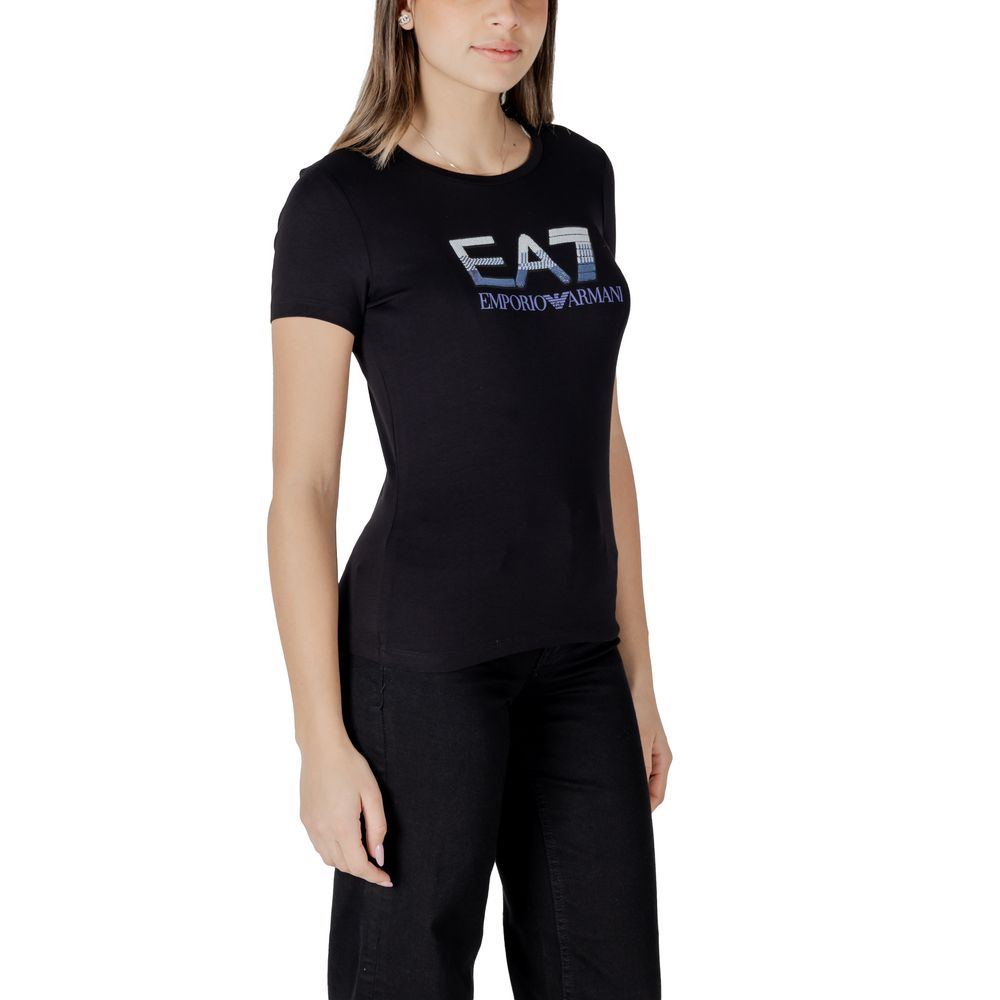 EA7 Emporio Armani - Black Cotton T-Shirt