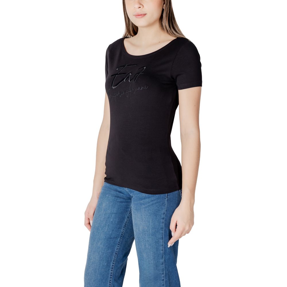 EA7 Emporio Armani - Black Cotton T-Shirt