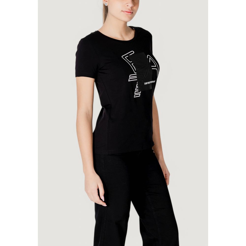 EA7 Emporio Armani - Black Cotton T-Shirt