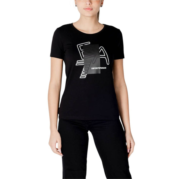 EA7 Emporio Armani - Black Cotton T-Shirt