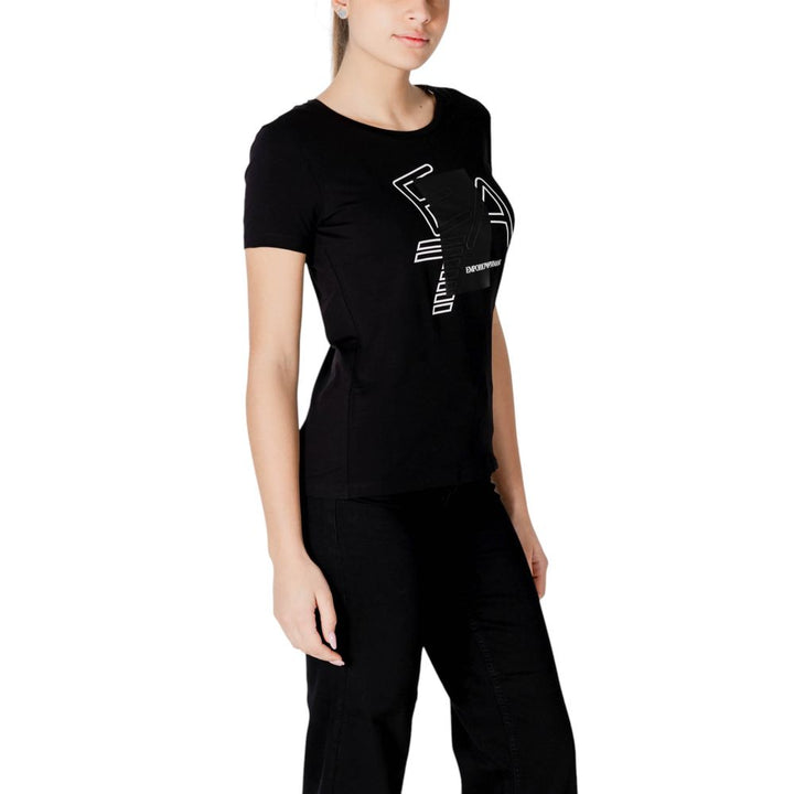 EA7 Emporio Armani - Black Cotton T-Shirt