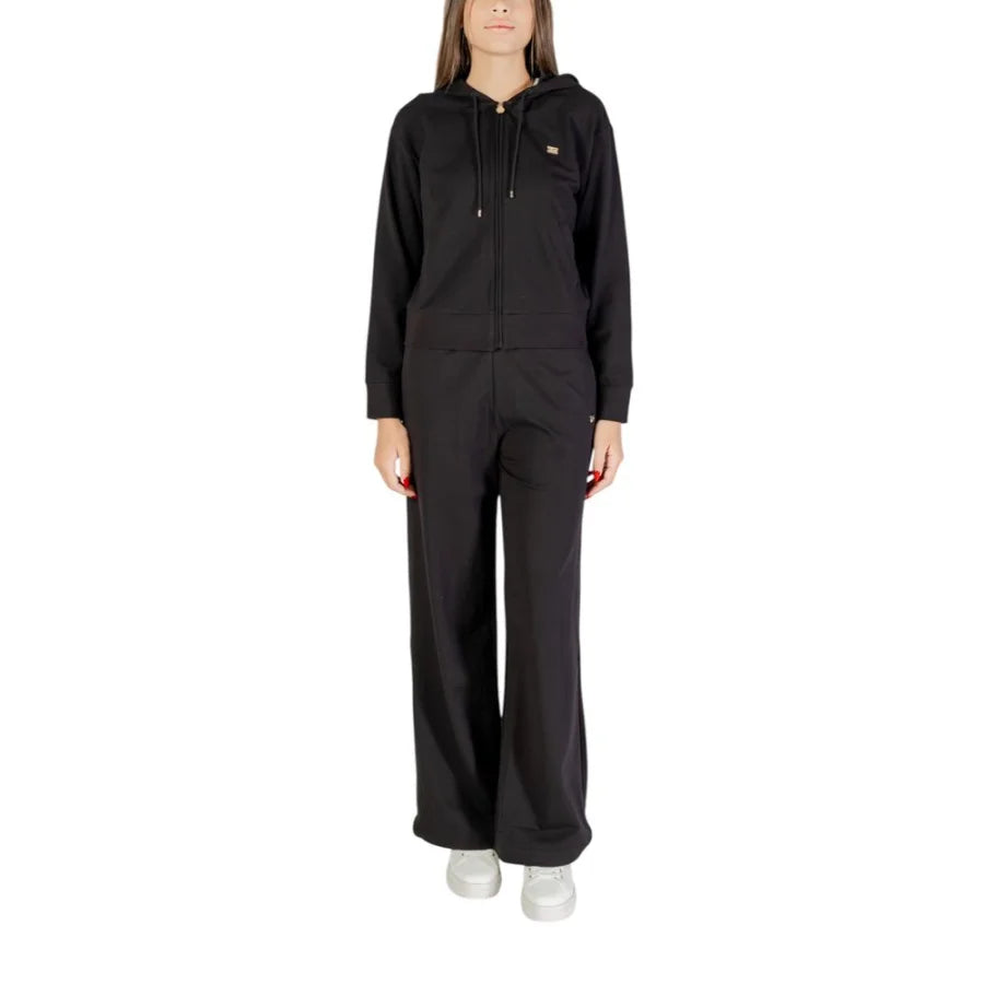 EA7 Emporio Armani Black Cotton Tracksuit