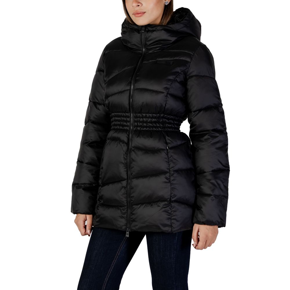 EA7 Emporio Armani Bomber Jackets - Black Polyamide
