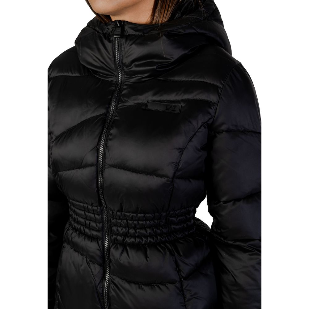 EA7 Emporio Armani Bomber Jackets - Black Polyamide