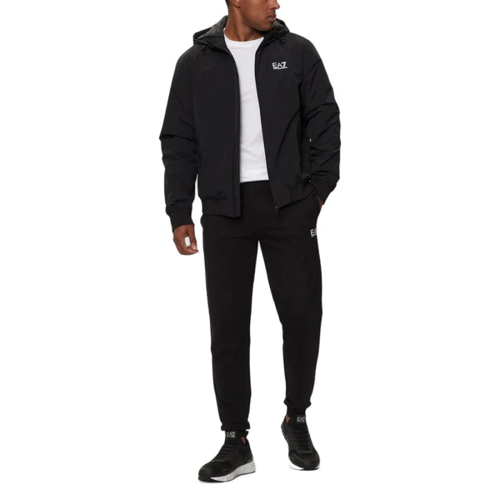 EA7 Emporio Armani Black Polyamide Shell Jacket