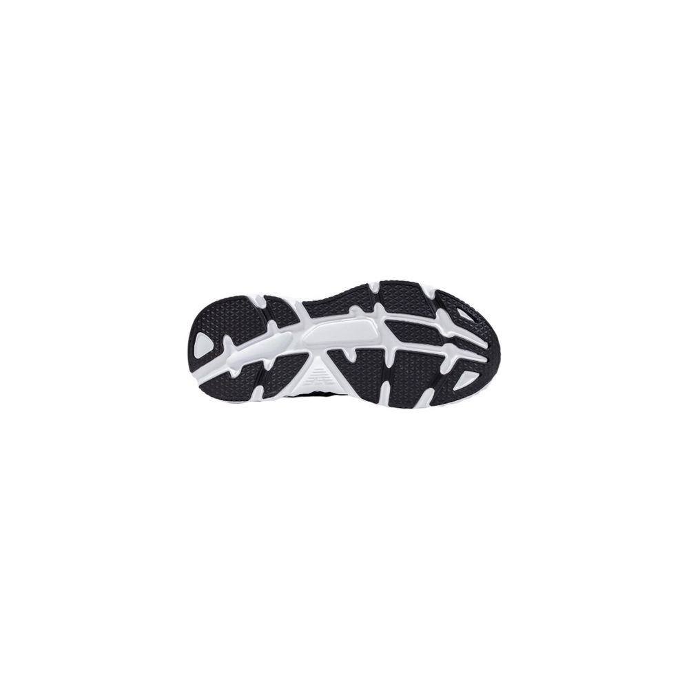 Ea7 Emporio Armani Black and White Polyester Athletic Sneakers