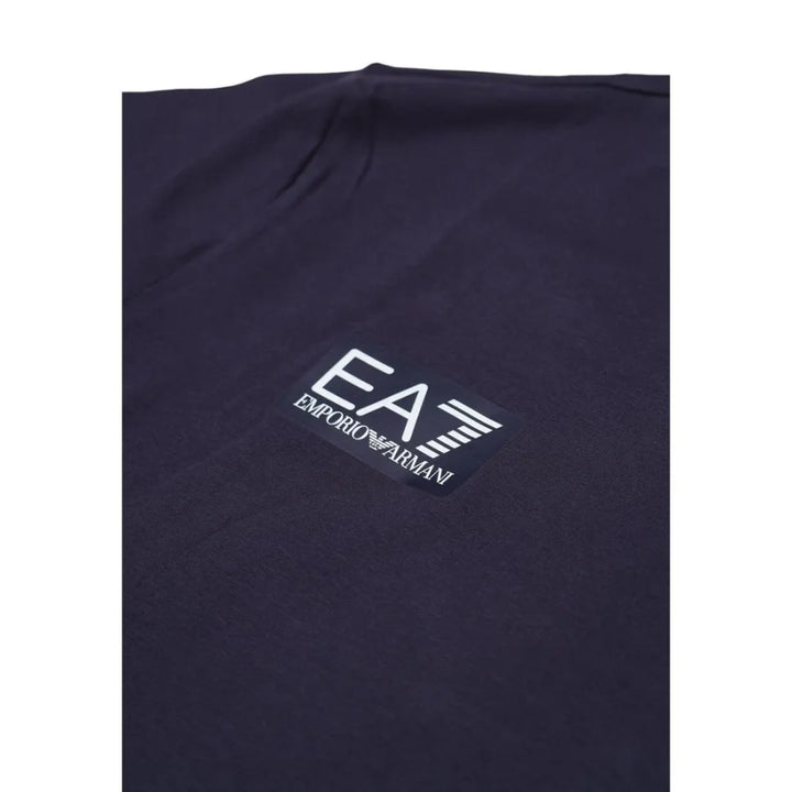 EA7 Emporio Armani Blue Cotton T-Shirt