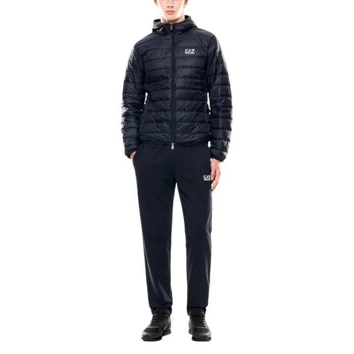 EA7 Emporio Armani Blue Polyamide Shell Jacket