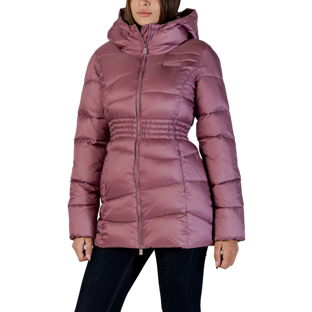 EA7 Emporio Armani Bomber Jackets - Purple Polyamide