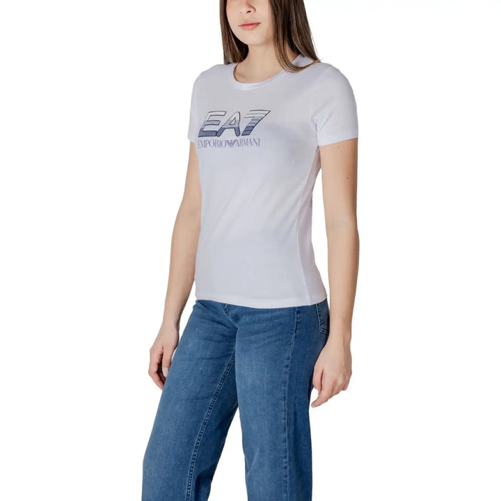 Ea7 Emporio Armani White Cotton T-shirt