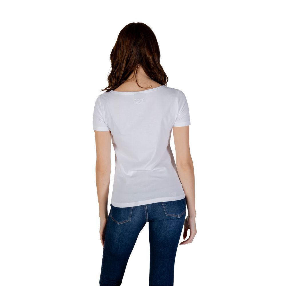 EA7 Emporio Armani - White Cotton T-Shirt