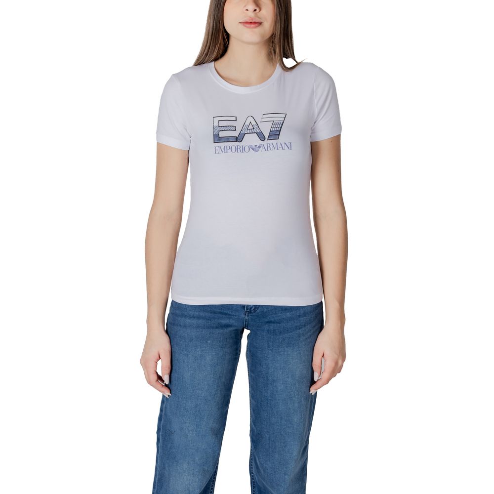 EA7 Emporio Armani - White Cotton T-Shirt