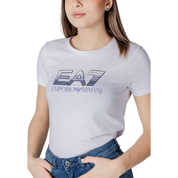 EA7 Emporio Armani - White Cotton T-Shirt