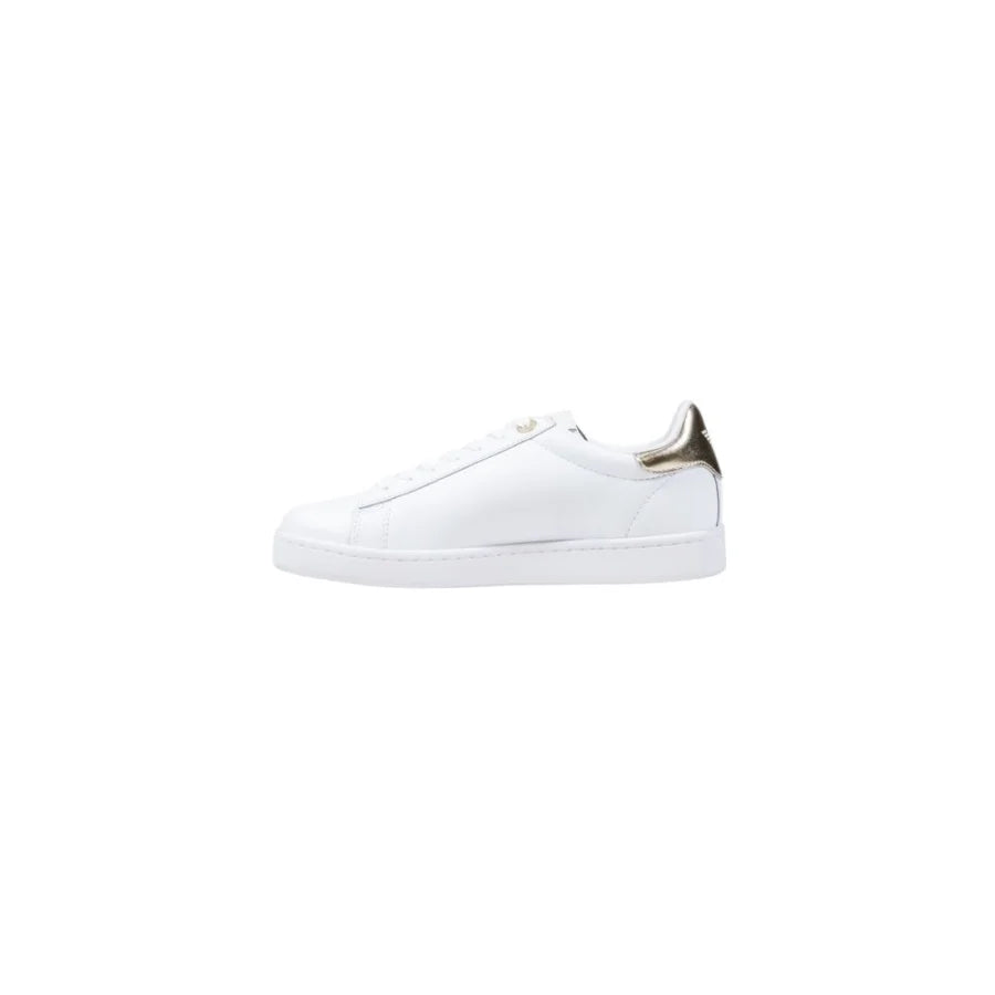 EA7 Emporio Armani White Leather Low Top Sneakers