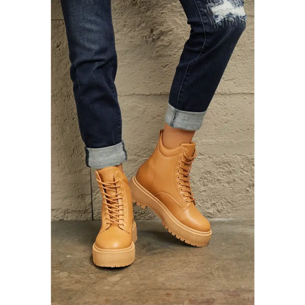 East Lion Corp Platform Combat Boots Deliver Lasting Comfort Shoes Sneakers Trendsi
