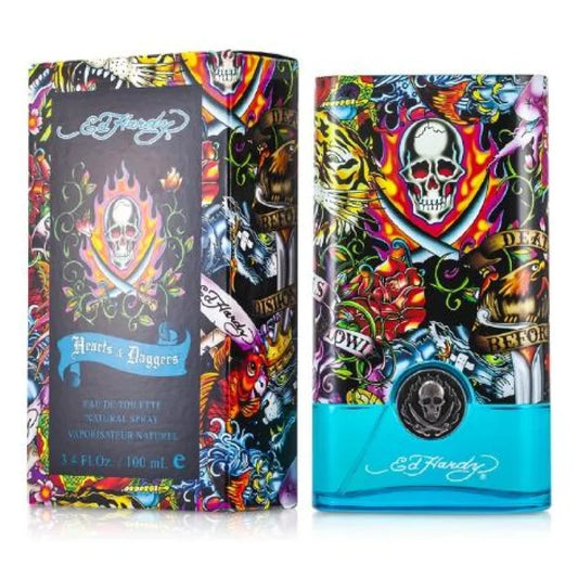 Hardy Hearts Daggers Eau Fresh Spicy Scent and Woody Undertones Men’s Cologne Christian Audigier