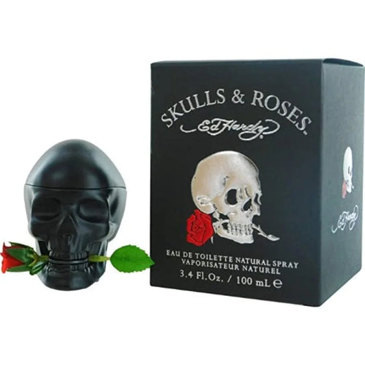 Hardy Skulls & Roses Eau Vibrant Bergamot Cardamom Lavender Men’s Cologne Christian Audigier
