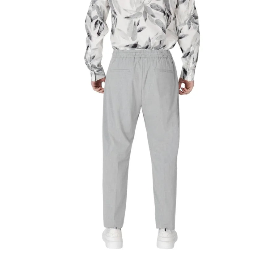 Antony Morato Gray Polyester Casual Pants