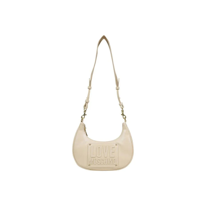 Love Moschino Cream Polyethylene Handbag