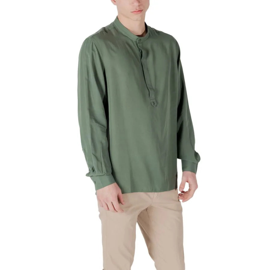 Antony Morato Bicolor Lyocell Shirt