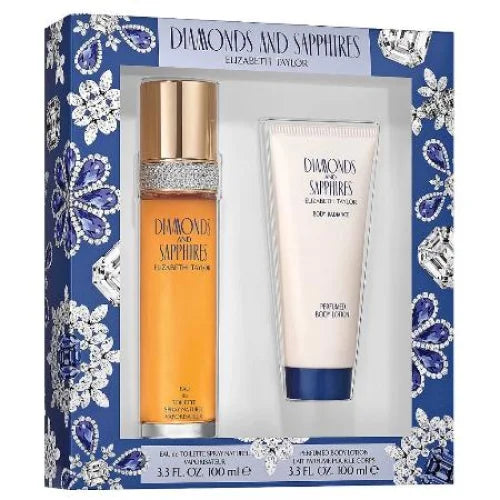 Elizabeth Taylor Women’s Gift Sets - Diamonds & Sapphires 2 Piece Set