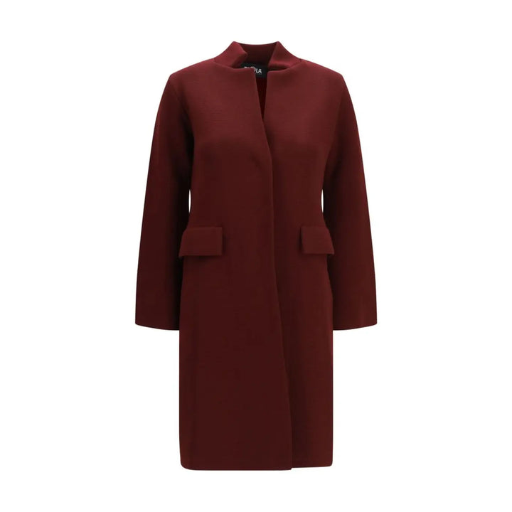 Ella Bordeaux Wool Oves Aries Coat