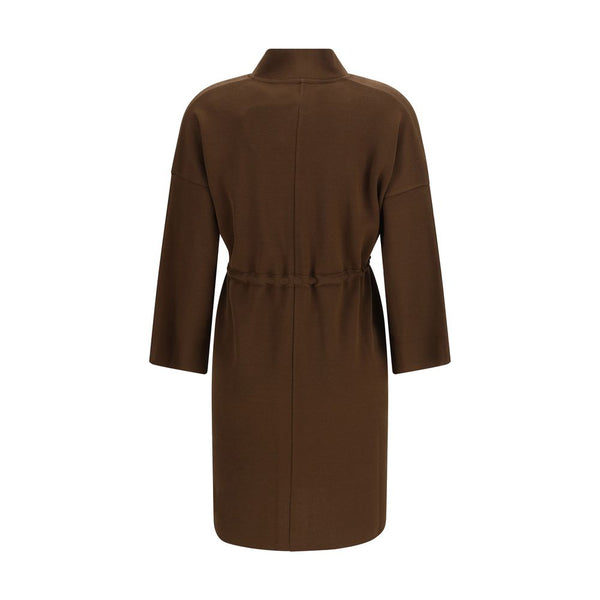 Ella Coats & Jackets - Brown Viscose Coat