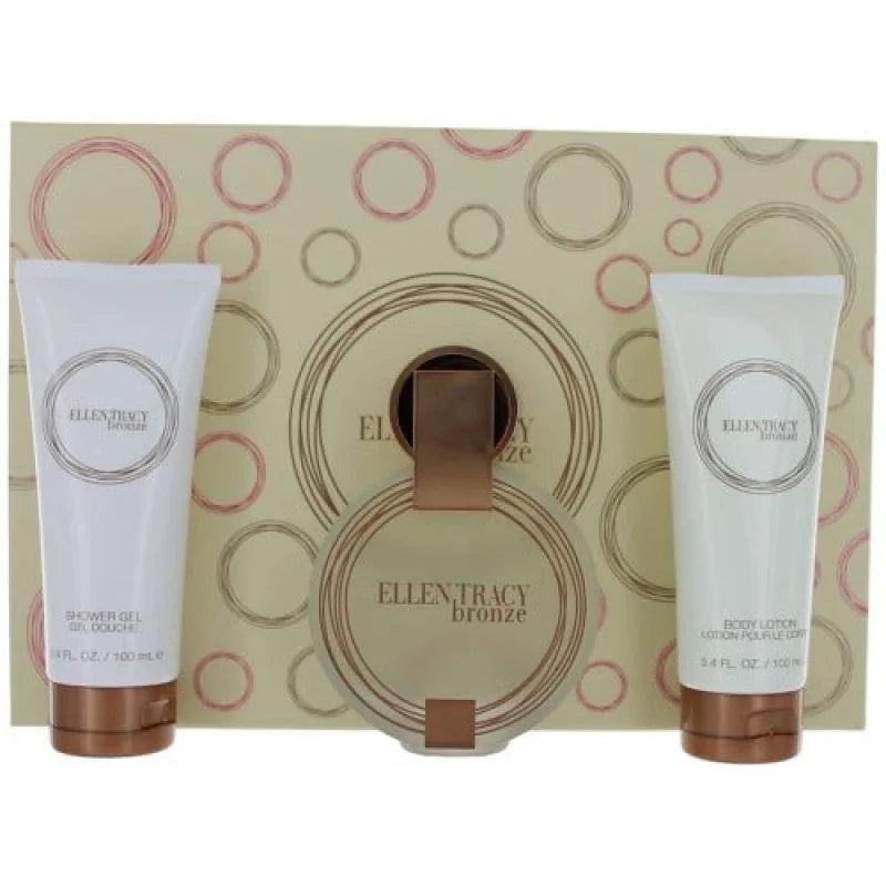 Ellen Tracy Bronze Radiant Piece Gift Set With Perfume And Lotion Women’s Sets