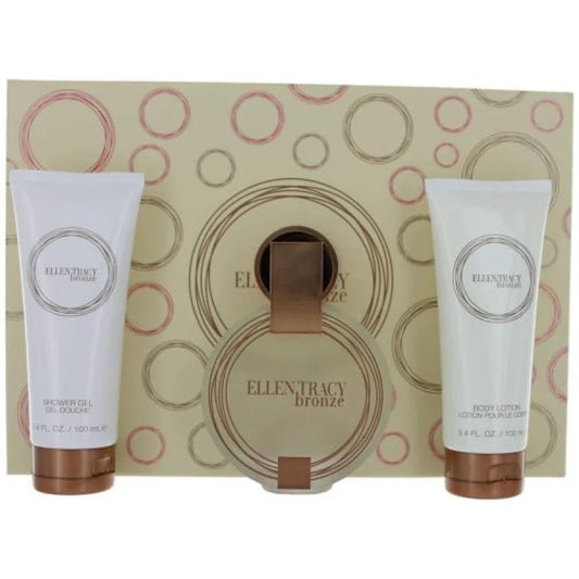 Ellen Tracy Bronze Radiant Piece Gift Set With Perfume And Lotion Women’s Sets