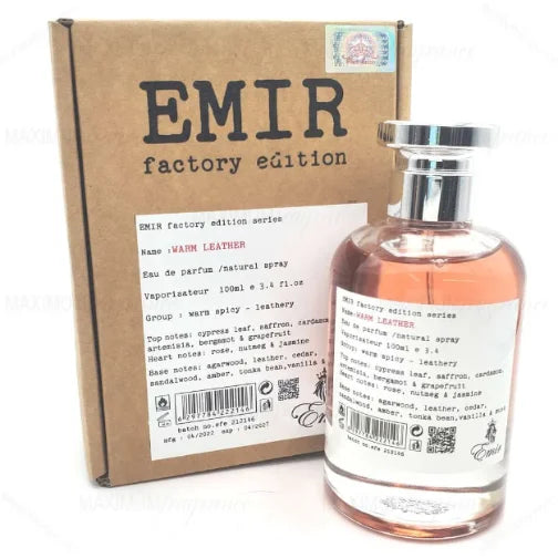 Warm Leather Emir Rich Woody-Floral Unisex Fragrance Paris Corner