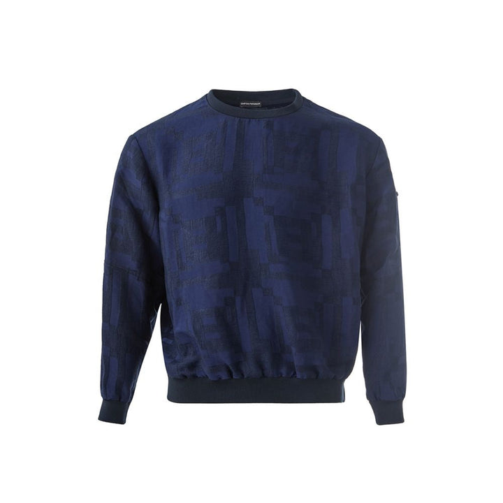 Emporio Armani Blue Linen T-shirt