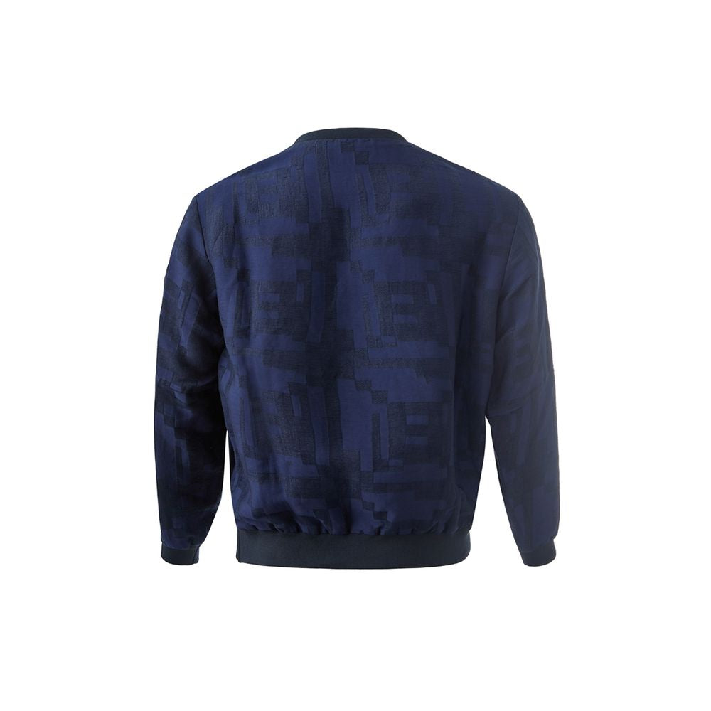 Emporio Armani Blue Linen T-shirt