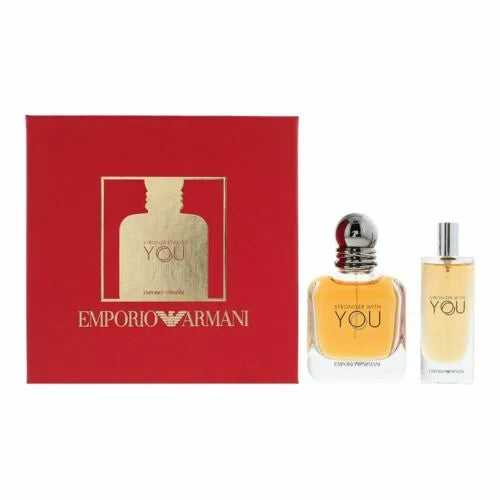 Emporio Armani Stronger With You 2 Piece Gift Set Eau De Toilette Spray Men’s Sets Giorgio