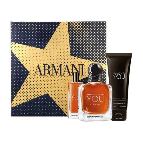 Emporio Armani Stronger With You Intensely Gift Set Parfum Spray Men’s Sets Giorgio