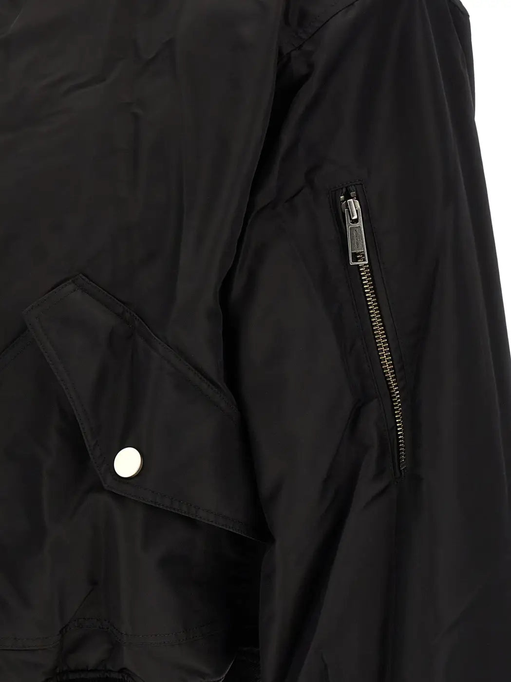 Entire Studios Black Nylon Bomber