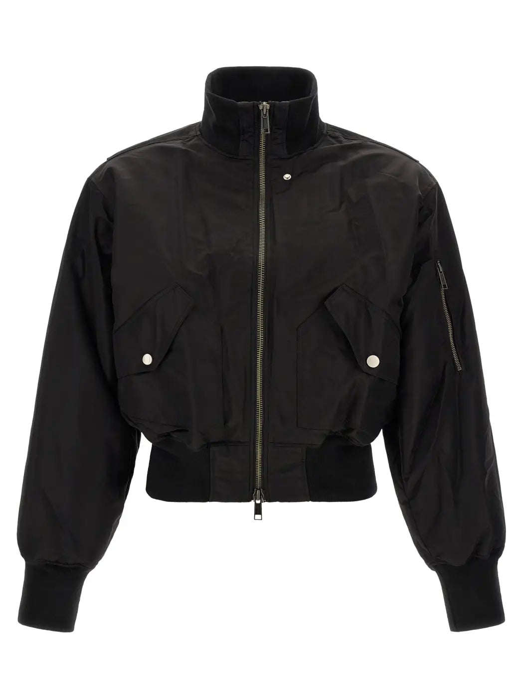 Entire Studios Black Nylon Bomber