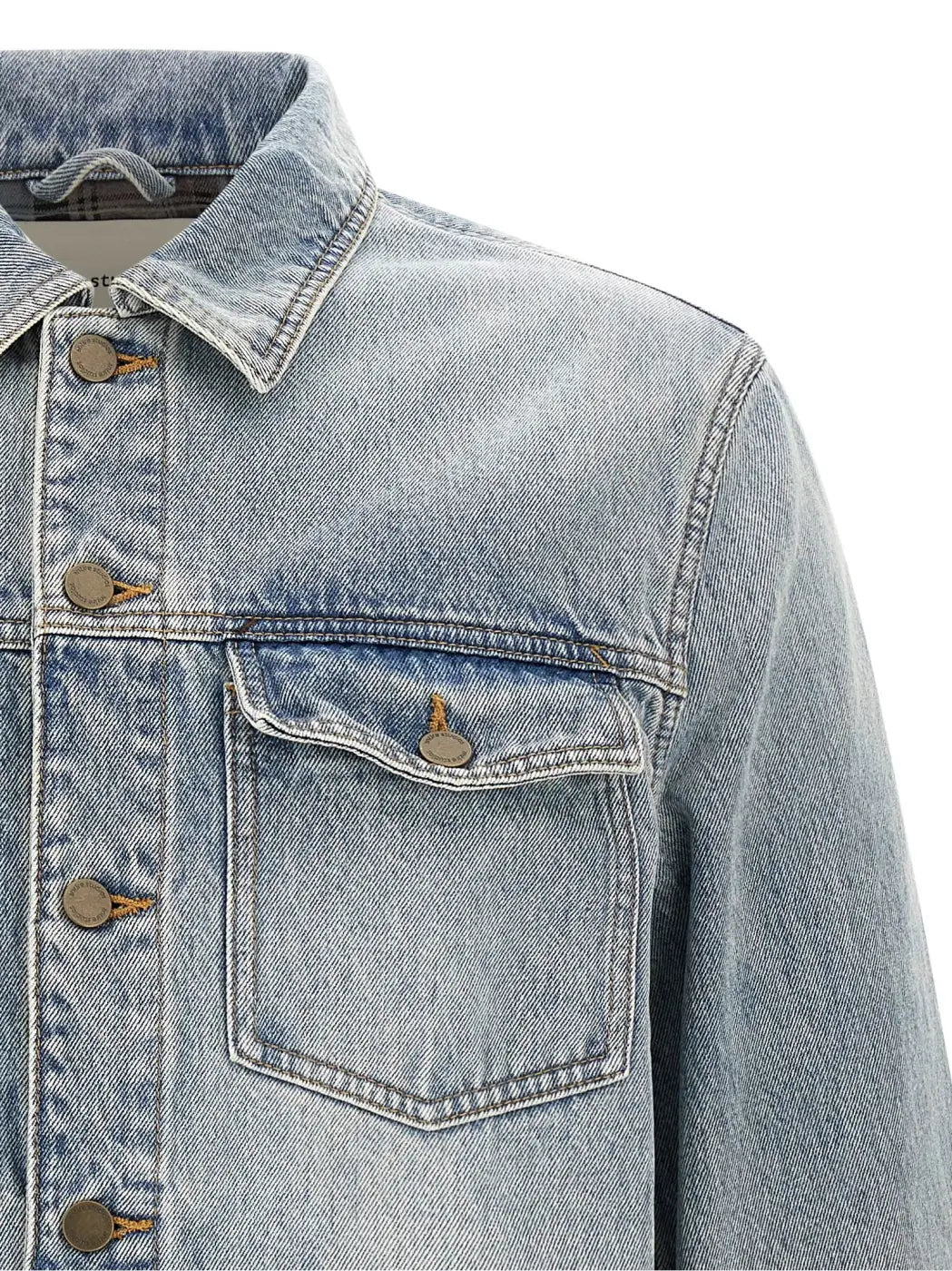 Entire Studios Blue Cotton Denim Jacket