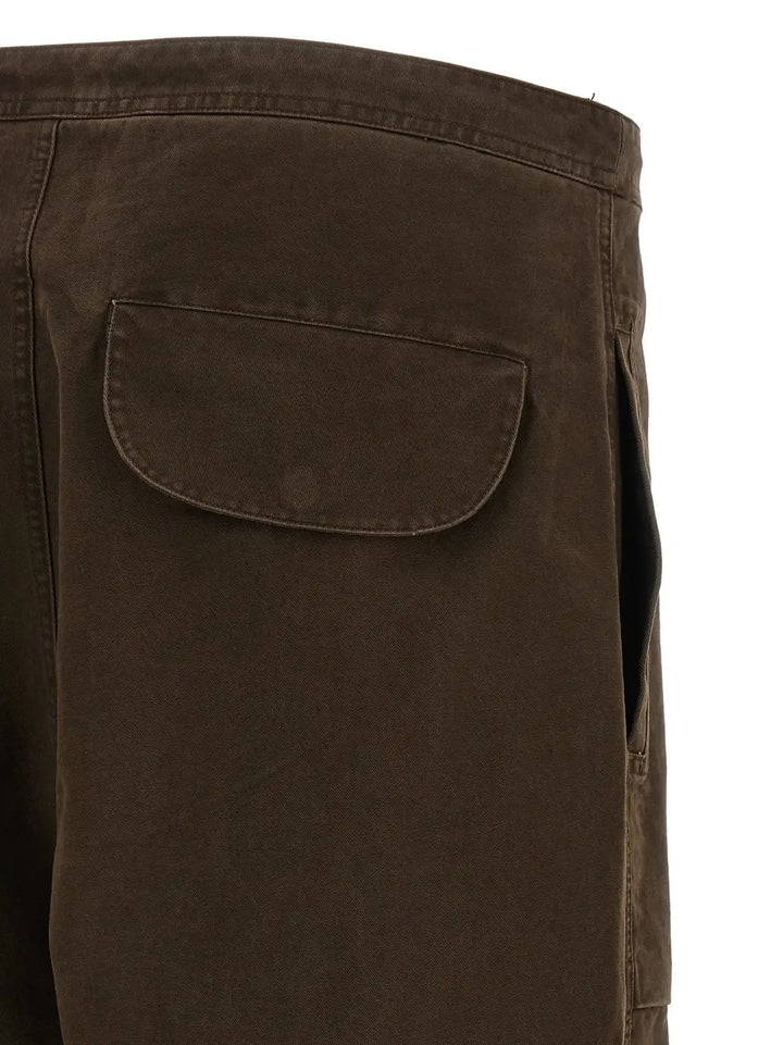 Entire Studios Brown Cotton Cargo Pants