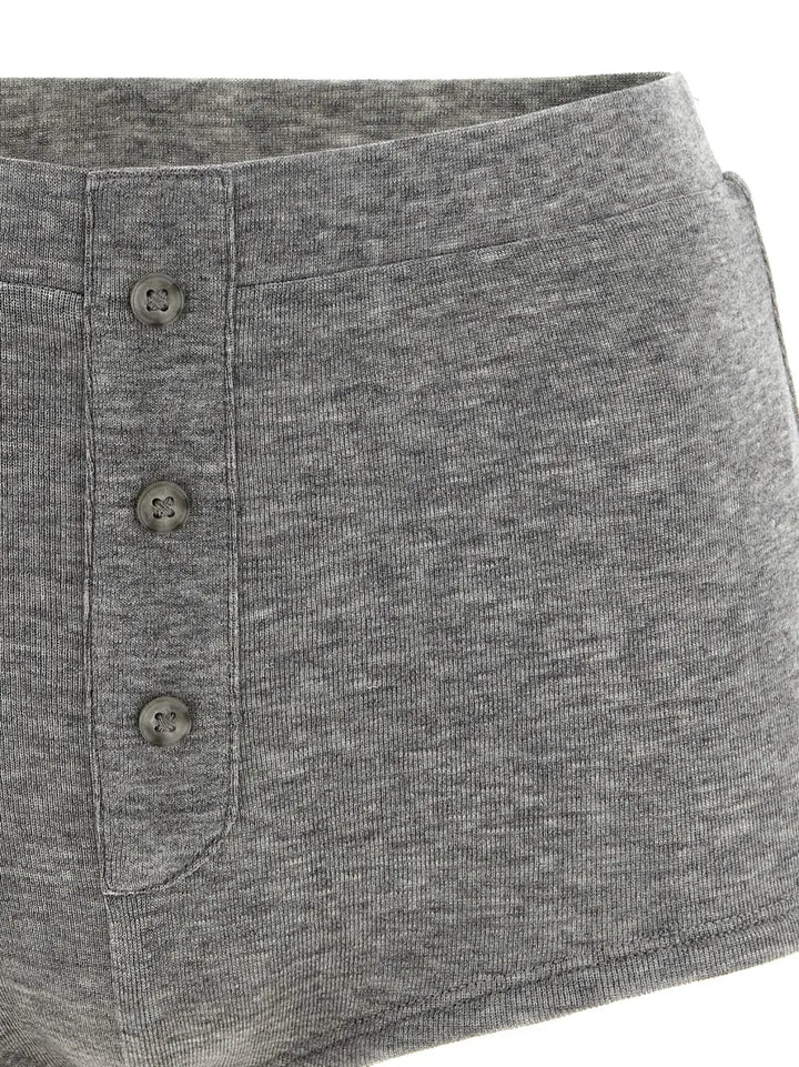 Entire Studios Gray Tencel Bermuda Shorts