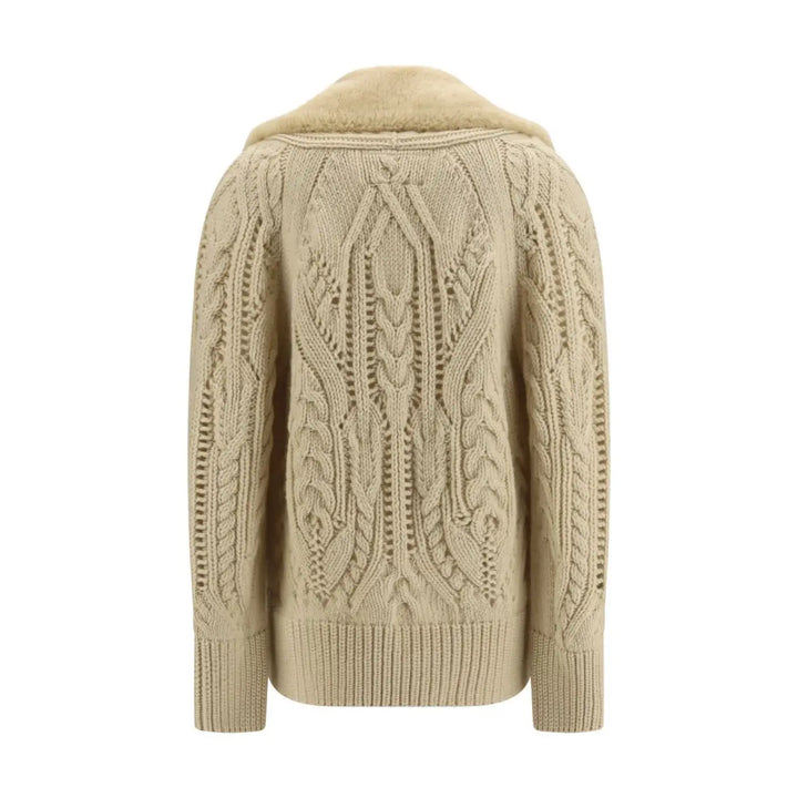 Ermanno Scervino Beige Wool Oves Aries Sweatshirt