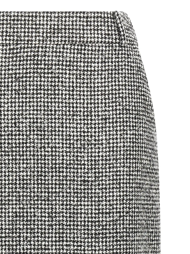 Ermanno Scervino Bicolor Wool Midi Skirt
