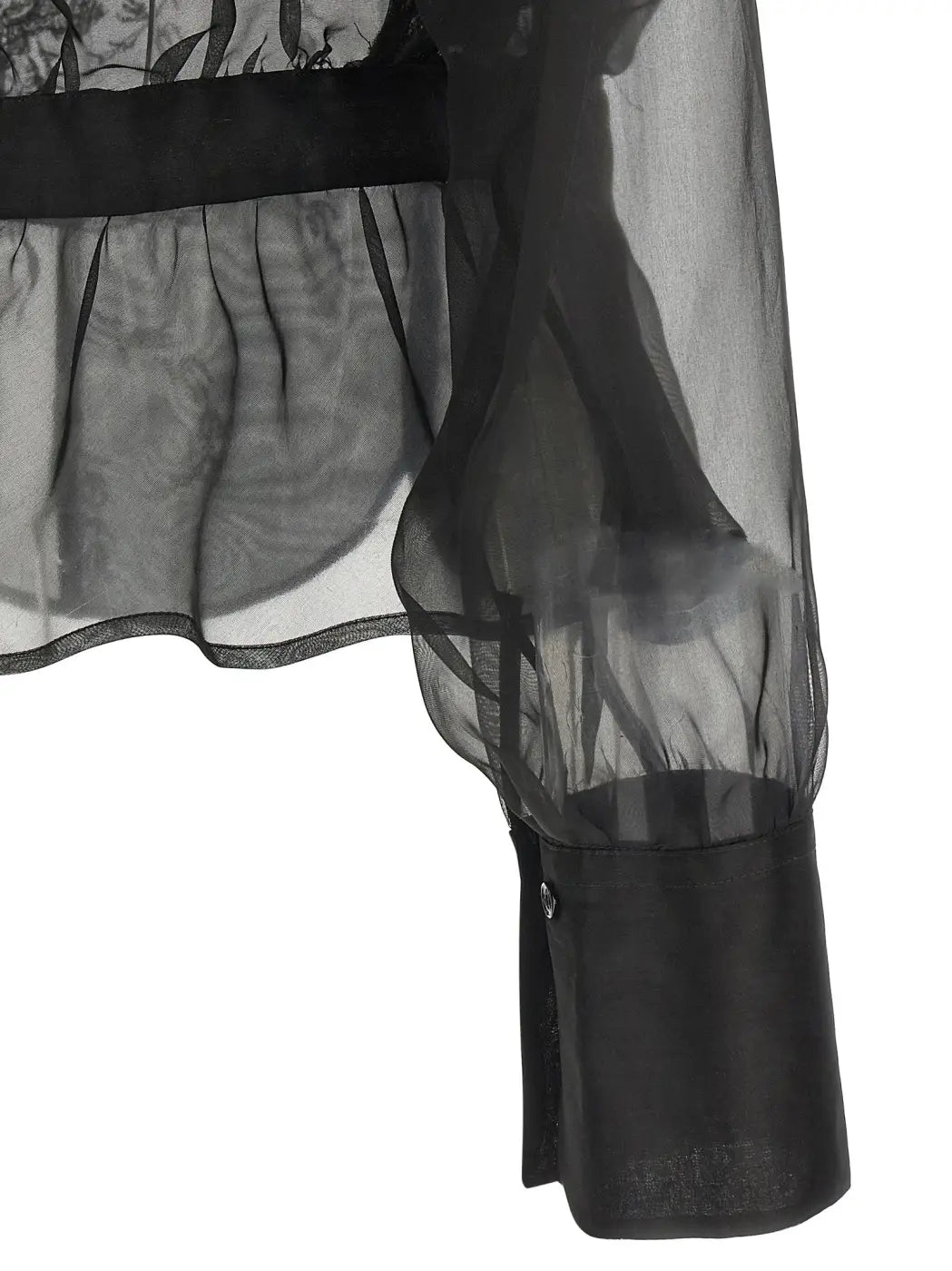 Ermanno Scervino Black Silk Blouse