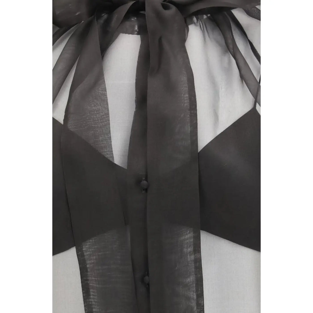 Ermanno Scervino Black Silk Shirt