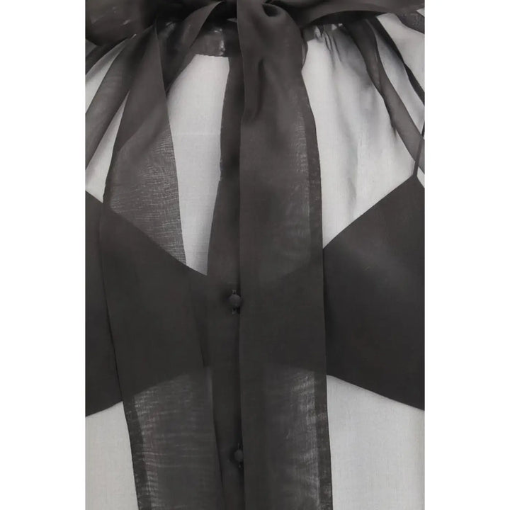 Ermanno Scervino Black Silk Shirt