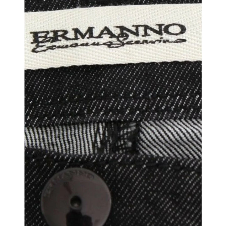 Ermanno Scervino Black Slim Jeans Denim Pants Skinny Leg Stretch