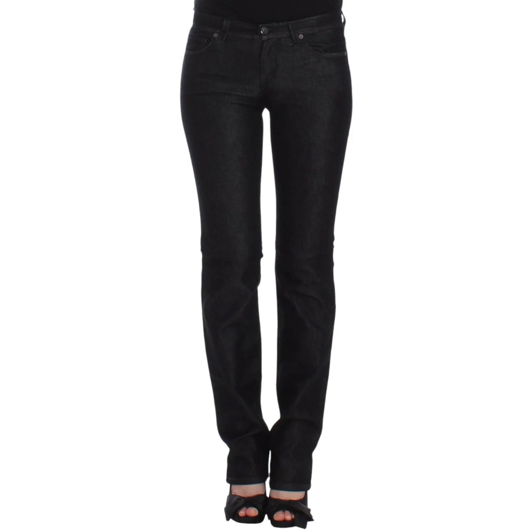 Ermanno Scervino Black Slim Jeans Denim Pants Skinny Leg Stretch