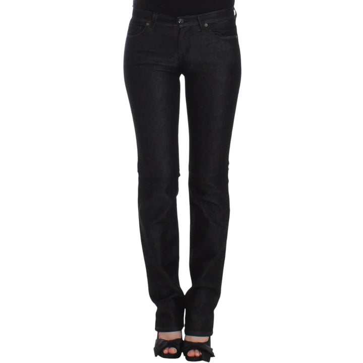 Ermanno Scervino Black Slim Jeans Denim Pants Skinny Leg Stretch